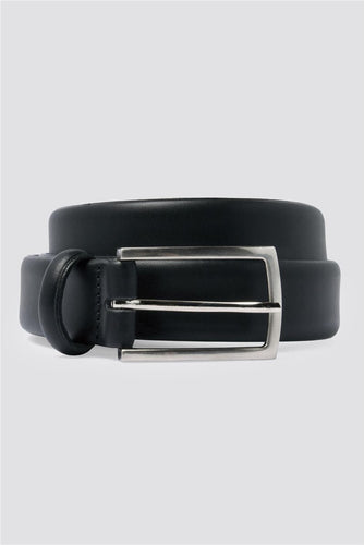 Black Full Grain Leather Belt