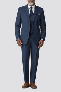 Bright Blue Regular Fit Suit
