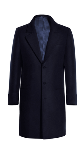 Blue Long Overcoat