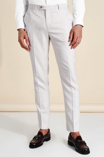HOUNDSTOOTH SKINNY SUIT TROUSER