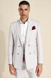 DOUBLE BREASTED SKINNY SUIT JACKET