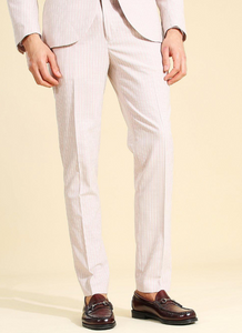 SKINNY PINSTRIPE SUIT TROUSER