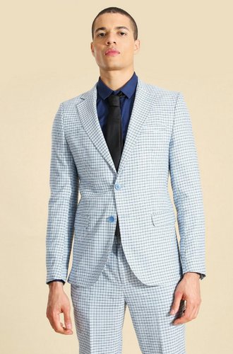 SINGLE BREASTED SKINNY SUIT JACKET