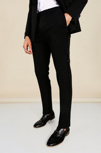 SKINNY TUXEDO SUIT TROUSERS